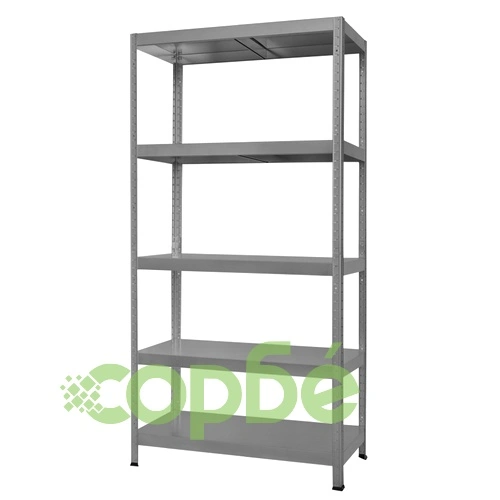 Метален стелаж HARD 180x90x40 см, до 90 кг на рафт - сив ➤ топ цена ➤ sorbe.bg