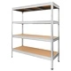 Метален стелаж MEGA 177x200x60 см, до 500 кг на рафт - цинк