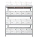Метален стелаж MEGA 177x200x60 см, до 500 кг на рафт - цинк