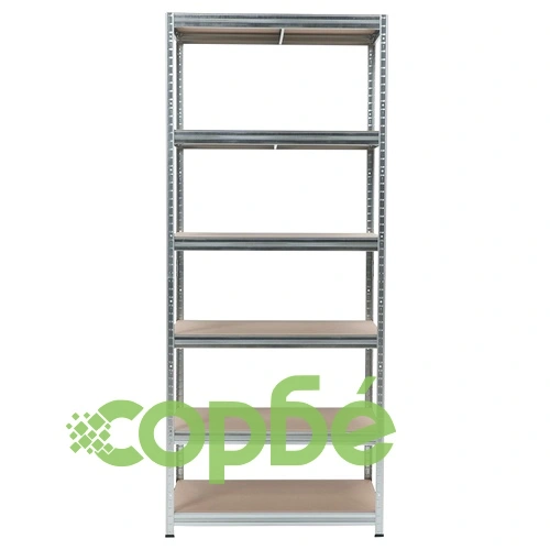 Метален стелаж STAR 213x90x60 см, до 250 кг на рафт - цинк ➤ топ цена ➤ sorbe.bg