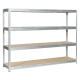 Цинков стелаж MEGA 177x240x45cm - 450kg натоварване на рафт