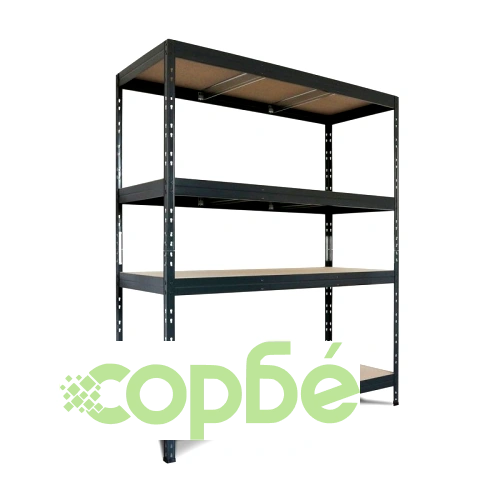 Професионален Метален Стелаж CR-1026 Comfortino, 180x200x60 см - Черен ➤ топ цена ➤ sorbe.bg