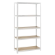 Метален Стелаж Comfortino CR-1027, 192x100x40cm, 65kg Рафтова Товароносимост - Бял