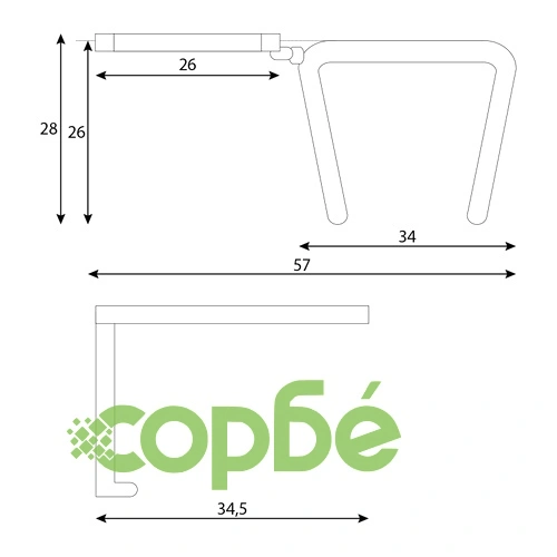 Масичка за посетителски столове ➤ топ цена ➤ sorbe.bg
