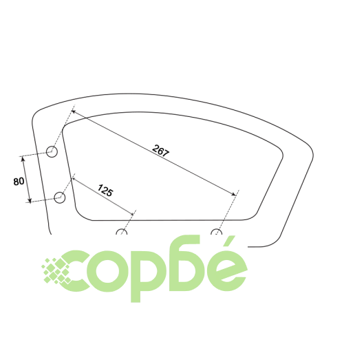 Офис стол подлакътник модел 6181 - десен ➤ топ цена ➤ sorbe.bg