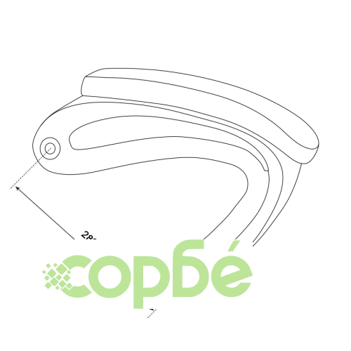 Ляв подлакътник за офис стол 6156 ➤ топ цена ➤ sorbe.bg