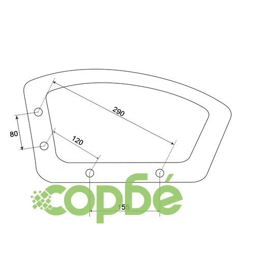 Ляв подлакътник за офис стол модел 6081 ➤ топ цена ➤ sorbe.bg
