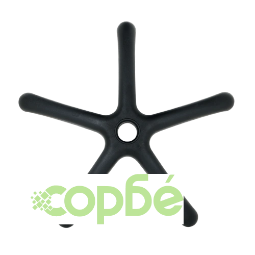 Черна звезда за детски стол от полипропилен, 250 мм ➤ топ цена ➤ sorbe.bg