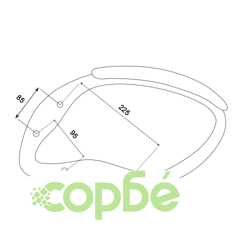 Ляв подлакътник за офис стол Comfortino 7502 ➤ топ цена ➤ sorbe.bg