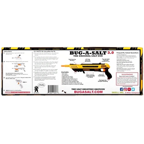 Пушка за насекоми Bug-A-Salt 3.0 Жълта ➤ топ цена ➤ sorbe.bg