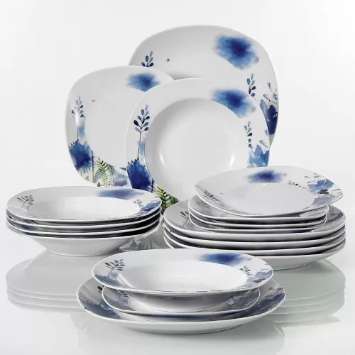 Сервиз 18 части Блу Флауър ➤ топ цена ➤ sorbe.bg