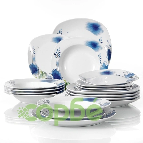 Сервиз 18 части Блу Флауър ➤ топ цена ➤ sorbe.bg