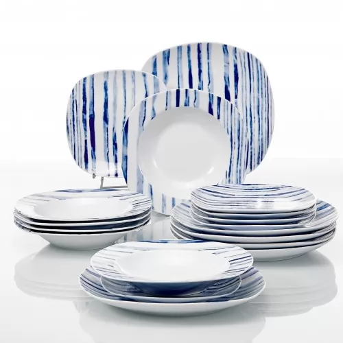 Сервиз 18 части Блу Страйп ➤ топ цена ➤ sorbe.bg