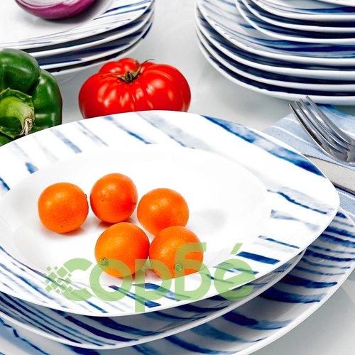 Сервиз 18 части Блу Страйп ➤ топ цена ➤ sorbe.bg