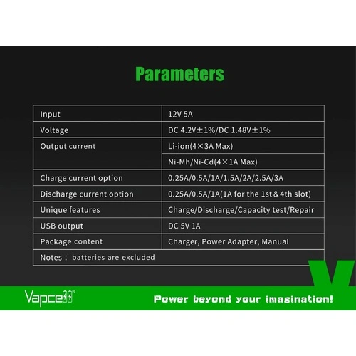 Зарядно устройство Vapcell S4 Plus V3.0 ➤ топ цена ➤ sorbe.bg
