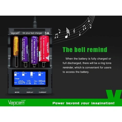 Зарядно устройство Vapcell S4 Plus V3.0 ➤ топ цена ➤ sorbe.bg