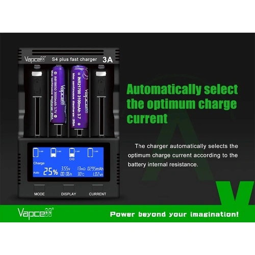 Зарядно устройство Vapcell S4 Plus V3.0 ➤ топ цена ➤ sorbe.bg
