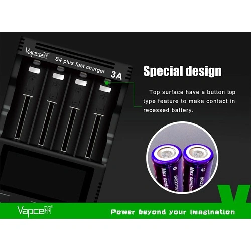 Зарядно устройство Vapcell S4 Plus V3.0 ➤ топ цена ➤ sorbe.bg