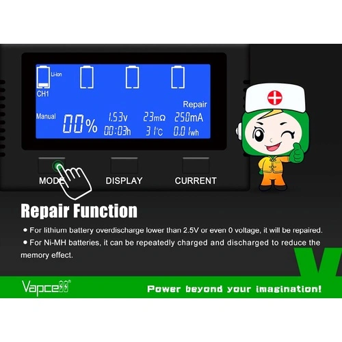 Зарядно устройство Vapcell S4 Plus V3.0 ➤ топ цена ➤ sorbe.bg
