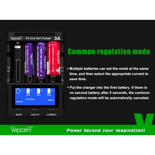 Зарядно устройство Vapcell S4 Plus V3.0 ➤ топ цена ➤ sorbe.bg