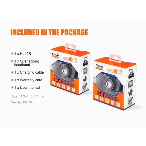 Челник Fenix HL40 LED - черен ➤ топ цена ➤ sorbe.bg