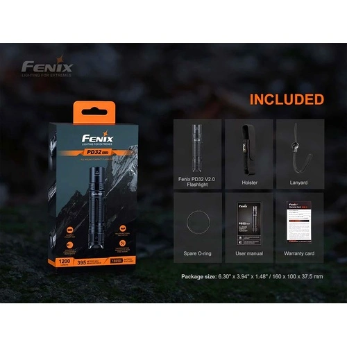 Фенер Fenix PD32 V2.0 LED ➤ топ цена ➤ sorbe.bg
