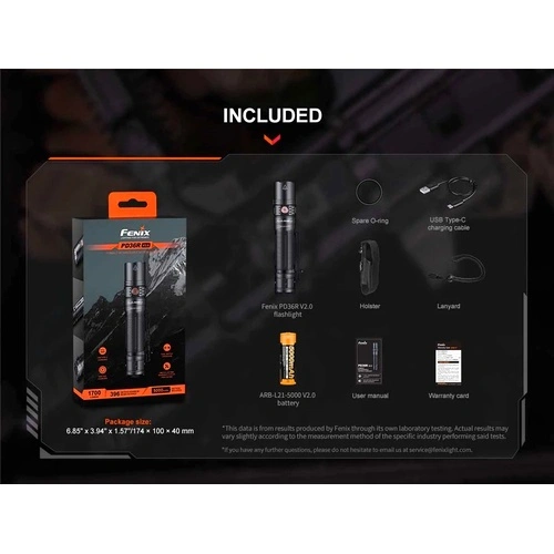 Фенер Fenix PD36R V2.0 LED ➤ топ цена ➤ sorbe.bg