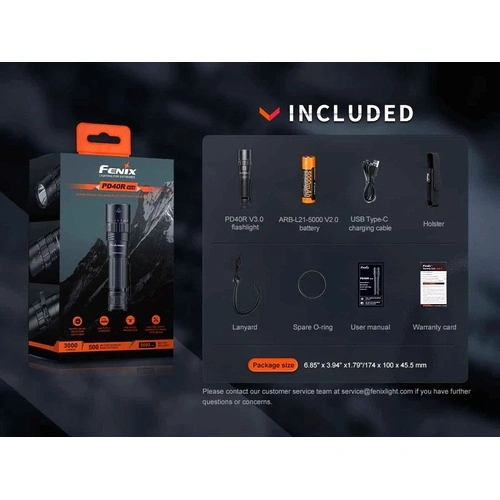 Фенер Fenix PD40R V3.0 LED ➤ топ цена ➤ sorbe.bg