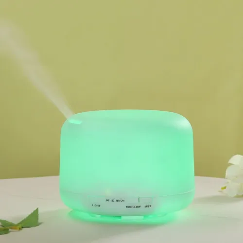 Овлажнител и ароматизатор 500ml капацитет, без тампон, с таймер, LED осветление и дистанционно управление  ➤ топ цена ➤ sorbe.bg
