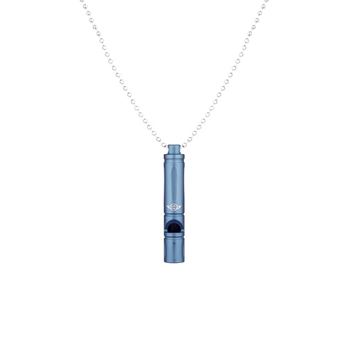 Сигнална свирка Oknife Owhistle - Титаниева сплав, синя ➤ топ цена ➤ sorbe.bg