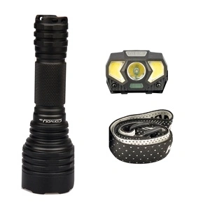 Фенер Dulotec Convoy C8+ за гладкоцевно и Челник Dulotec BH1R