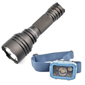 Фенер Dulotec Convoy C8+ с червена светлина и Челник Dulotec BH3R