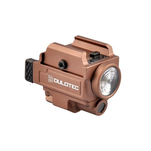 Пистолетен фенер Dulotec G3 кафяв – подцевен с лазерен целеуказател зелен ➤ топ цена ➤ sorbe.bg