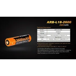 Батерия Fenix ARB-L18-2600 - 18650 2600mAh