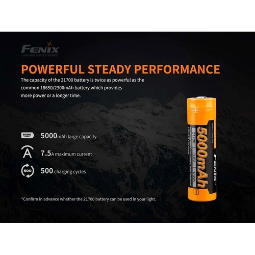 Батерия Fenix ARB-L21-5000 V2.0 - 21700 5000mAh ➤ топ цена ➤ sorbe.bg