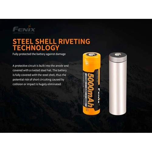 Батерия Fenix ARB-L21-5000 V2.0 - 21700 5000mAh ➤ топ цена ➤ sorbe.bg