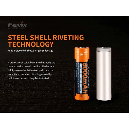 Батерия Fenix ARB-L21-5000U - 21700 5000mAh ➤ топ цена ➤ sorbe.bg