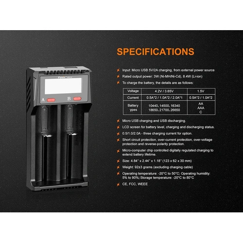 Зарядно устройство Fenix ARE-D2 ➤ топ цена ➤ sorbe.bg