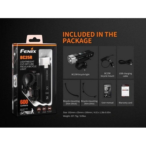 Велосипеден фар Fenix BC25R LED ➤ топ цена ➤ sorbe.bg
