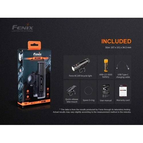 Велосипеден фар и стоп Fenix BC26R LED + Fenix BC05R V2.0 – ПОДАРЪЧЕН КОМПЛЕКТ ➤ топ цена ➤ sorbe.bg