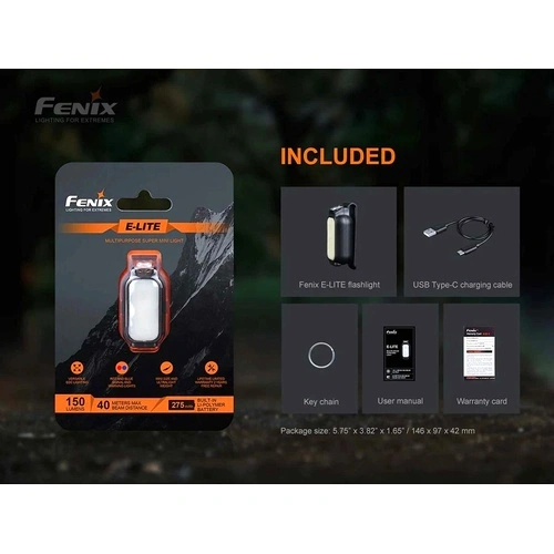 Фенер Fenix E-LITE LED ➤ топ цена ➤ sorbe.bg