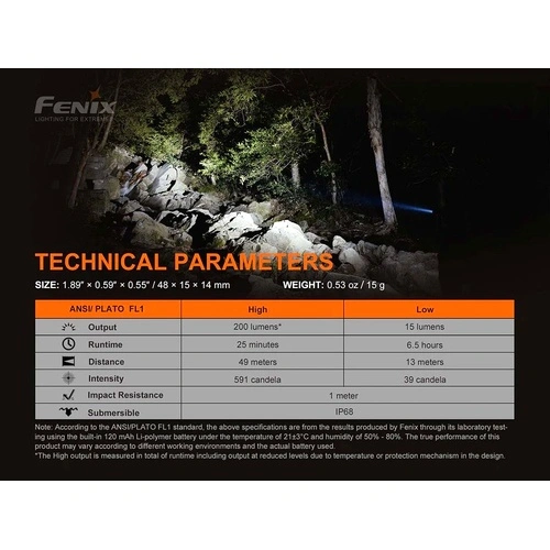 Фенер Fenix E02R LED - черен ➤ топ цена ➤ sorbe.bg