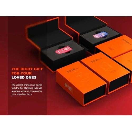 Фенер Fenix E03R V2.0 за ключодържател - червена роза в подаръчна кутия ➤ топ цена ➤ sorbe.bg