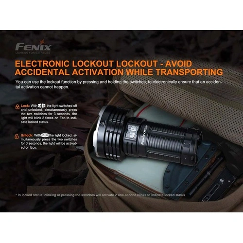 Фенер Fenix LR50R, 12,000 лумена, 950 м ➤ топ цена ➤ sorbe.bg