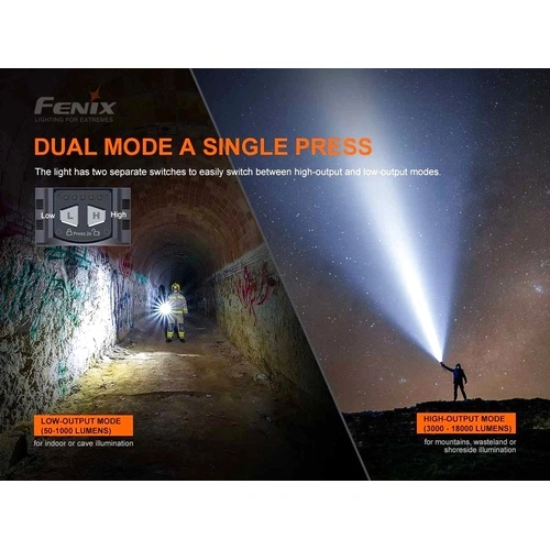 Фенер Fenix LR80R, 18000 лумена, 1130 метра, ултра мощен ➤ топ цена ➤ sorbe.bg