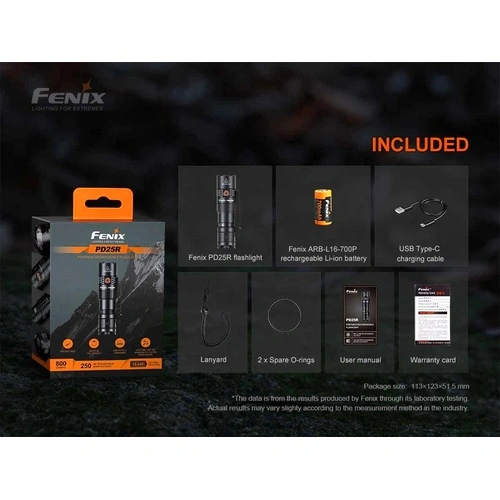 Фенер Fenix PD25R LED ➤ топ цена ➤ sorbe.bg