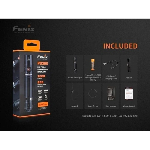 Фенер Fenix PD36R LED ➤ топ цена ➤ sorbe.bg