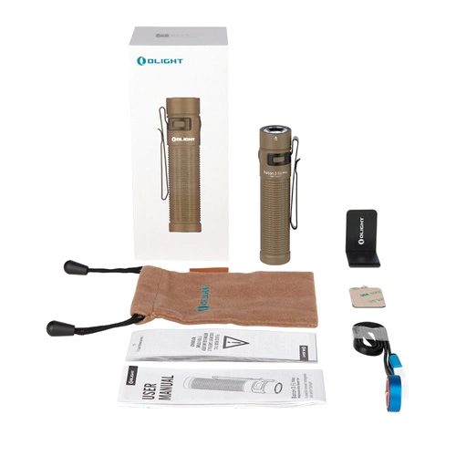 Фенер Olight Baton 3 Pro MAX 2500lm. CW - Brass Stonewash ➤ топ цена ➤ sorbe.bg