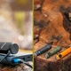 Плосък EDC фенер Olight Arkfeld 1000 лумена - с бяла и UV светлина