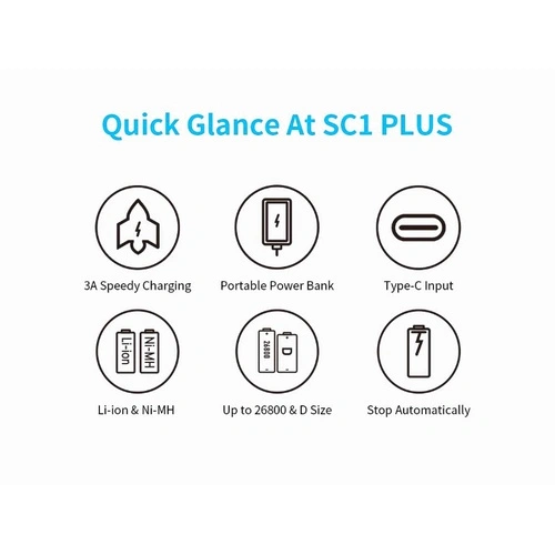 Бързо зарядно устройство Xtar SC1 PLUS ➤ топ цена ➤ sorbe.bg